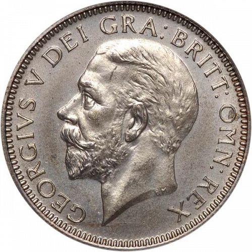 Shilling Obverse Image minted in UNITED KINGDOM in 1927 (1910-36  -  George V)  - The Coin Database