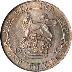 Shilling Reverse Image minted in UNITED KINGDOM in 1918 (1910-36  -  George V)  - The Coin Database