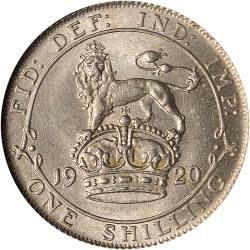 Shilling Reverse Image minted in UNITED KINGDOM in 1920 (1910-36  -  George V)  - The Coin Database