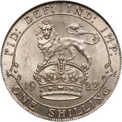 Shilling Reverse Image minted in UNITED KINGDOM in 1922 (1910-36  -  George V)  - The Coin Database