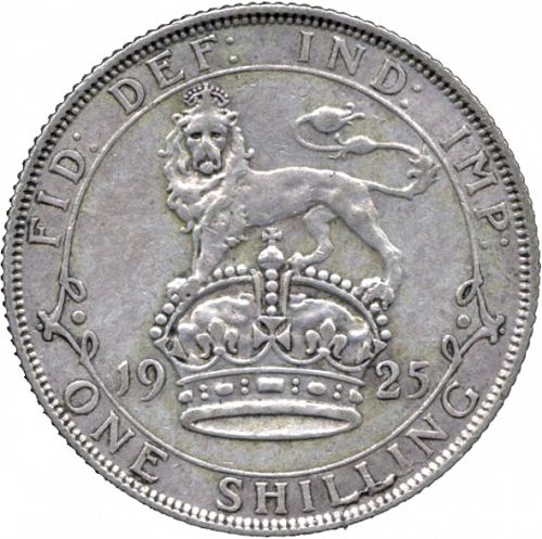 Shilling Reverse Image minted in UNITED KINGDOM in 1925 (1910-36  -  George V)  - The Coin Database
