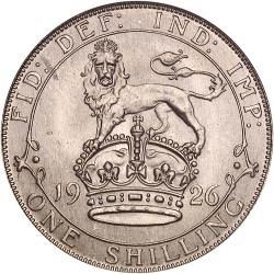 Shilling Reverse Image minted in UNITED KINGDOM in 1926 (1910-36  -  George V)  - The Coin Database