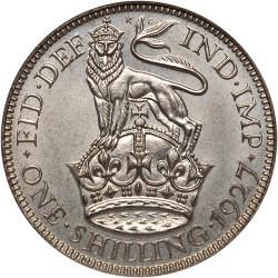 Shilling Reverse Image minted in UNITED KINGDOM in 1927 (1910-36  -  George V)  - The Coin Database