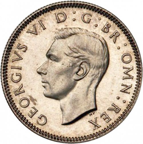 Shilling Obverse Image minted in UNITED KINGDOM in 1938S (1937-52 - George VI)  - The Coin Database