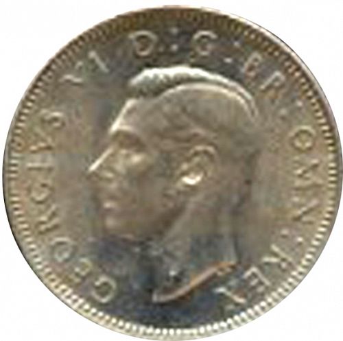 Shilling Obverse Image minted in UNITED KINGDOM in 1951E (1937-52 - George VI)  - The Coin Database