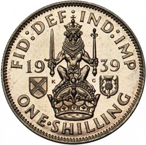 Shilling Reverse Image minted in UNITED KINGDOM in 1939S (1937-52 - George VI)  - The Coin Database