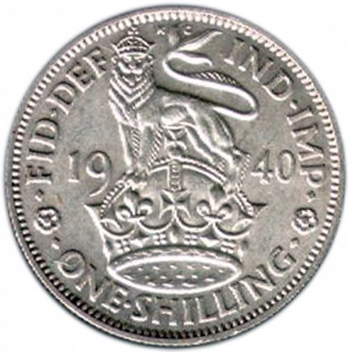 Shilling Reverse Image minted in UNITED KINGDOM in 1940E (1937-52 - George VI)  - The Coin Database