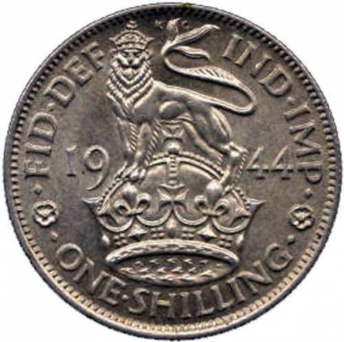 Shilling Reverse Image minted in UNITED KINGDOM in 1944E (1937-52 - George VI)  - The Coin Database