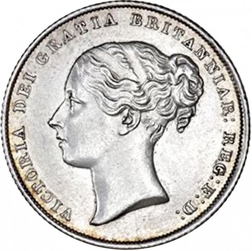 Shilling Obverse Image minted in UNITED KINGDOM in 1840 (1837-01  -  Victoria)  - The Coin Database