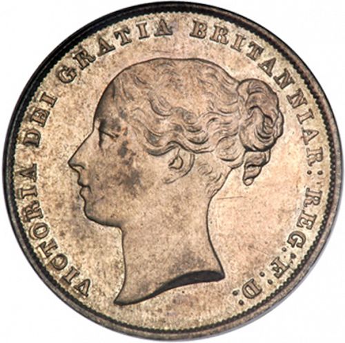 Shilling Obverse Image minted in UNITED KINGDOM in 1842 (1837-01  -  Victoria)  - The Coin Database