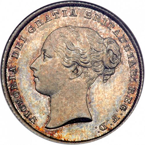 Shilling Obverse Image minted in UNITED KINGDOM in 1852 (1837-01  -  Victoria)  - The Coin Database