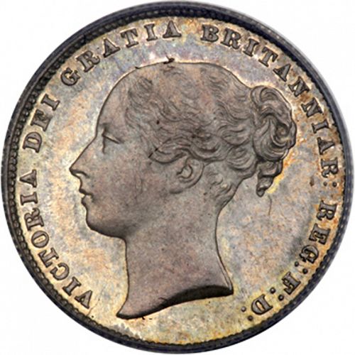 Shilling Obverse Image minted in UNITED KINGDOM in 1859 (1837-01  -  Victoria)  - The Coin Database