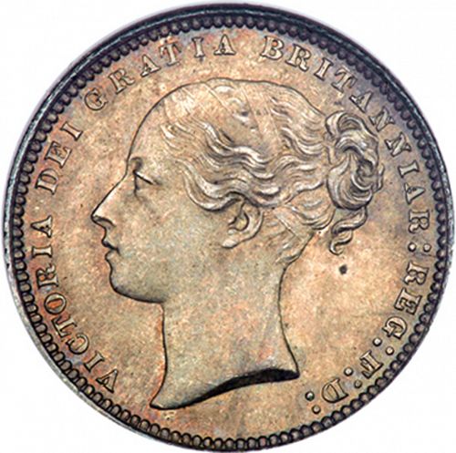Shilling Obverse Image minted in UNITED KINGDOM in 1868 (1837-01  -  Victoria)  - The Coin Database