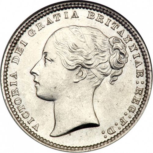Shilling Obverse Image minted in UNITED KINGDOM in 1872 (1837-01  -  Victoria)  - The Coin Database