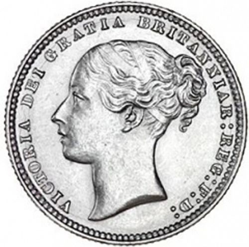 Shilling Obverse Image minted in UNITED KINGDOM in 1877 (1837-01  -  Victoria)  - The Coin Database