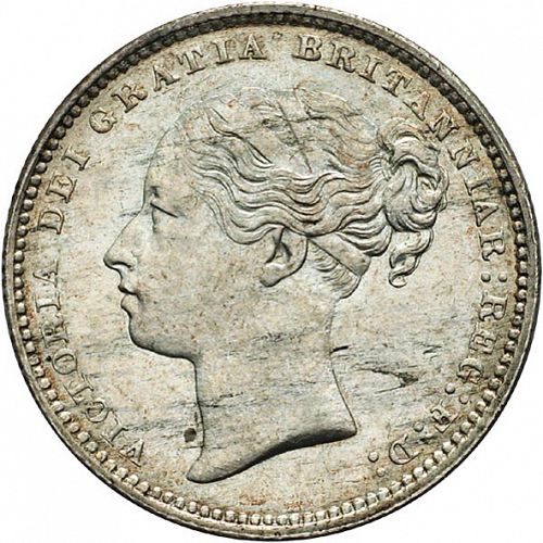 Shilling Obverse Image minted in UNITED KINGDOM in 1882 (1837-01  -  Victoria)  - The Coin Database