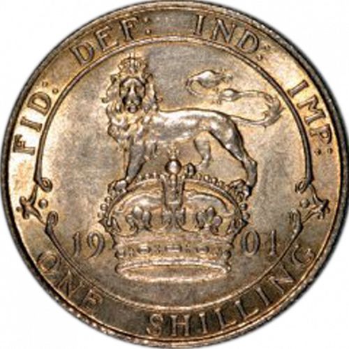 Shilling Reverse Image minted in UNITED KINGDOM in 1901 (1837-01  -  Victoria)  - The Coin Database
