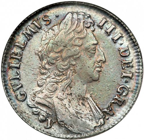 Shilling Obverse Image minted in UNITED KINGDOM in 1696Y (1694-01 - William III)  - The Coin Database