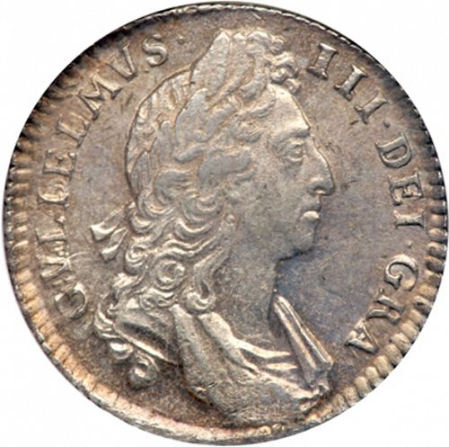Shilling Obverse Image minted in UNITED KINGDOM in 1697 (1694-01 - William III)  - The Coin Database