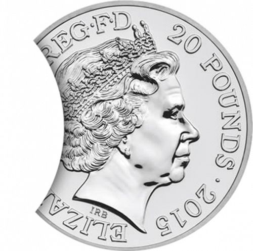 £20 Obverse Image minted in UNITED KINGDOM in 2015 (1971-up  -  Elizabeth II - Decimal Coinage)  - The Coin Database