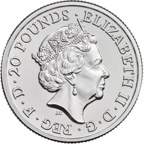 £20 Obverse Image minted in UNITED KINGDOM in 2016 (1971-up  -  Elizabeth II - Decimal Coinage)  - The Coin Database