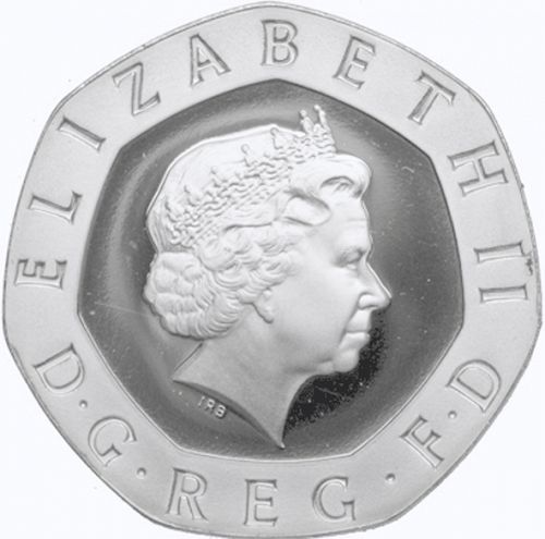 20p Obverse Image minted in UNITED KINGDOM in 1998 (1971-up  -  Elizabeth II - Decimal Coinage)  - The Coin Database