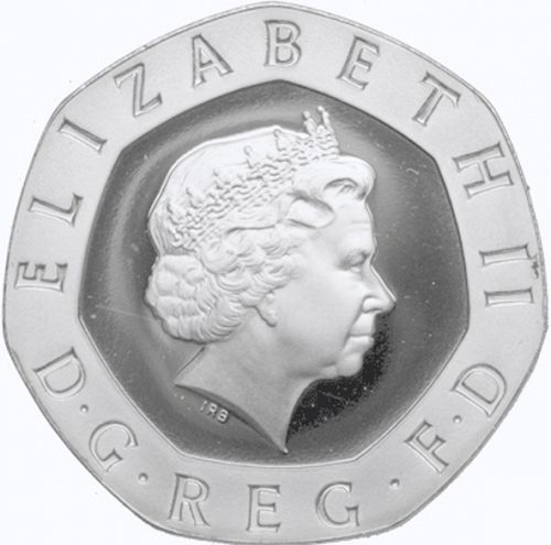 20p Obverse Image minted in UNITED KINGDOM in 1999 (1971-up  -  Elizabeth II - Decimal Coinage)  - The Coin Database