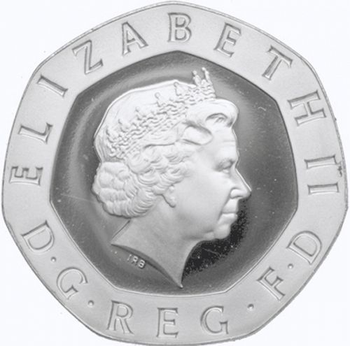 20p Obverse Image minted in UNITED KINGDOM in 2000 (1971-up  -  Elizabeth II - Decimal Coinage)  - The Coin Database