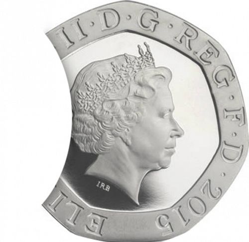 20p Obverse Image minted in UNITED KINGDOM in 2015 (1971-up  -  Elizabeth II - Decimal Coinage)  - The Coin Database