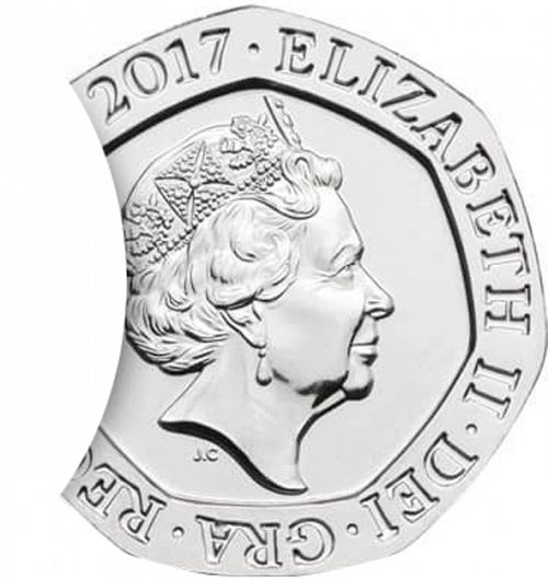 20p Obverse Image minted in UNITED KINGDOM in 2017 (1971-up  -  Elizabeth II - Decimal Coinage)  - The Coin Database