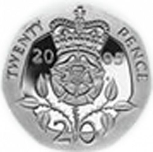 20p Reverse Image minted in UNITED KINGDOM in 2005 (1971-up  -  Elizabeth II - Decimal Coinage)  - The Coin Database