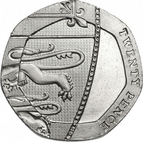 20p Reverse Image minted in UNITED KINGDOM in 2008 (1971-up  -  Elizabeth II - Decimal Coinage)  - The Coin Database