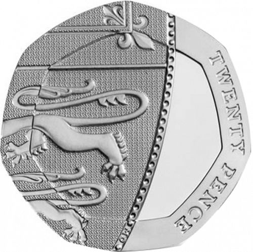 20p Reverse Image minted in UNITED KINGDOM in 2015 (1971-up  -  Elizabeth II - Decimal Coinage)  - The Coin Database