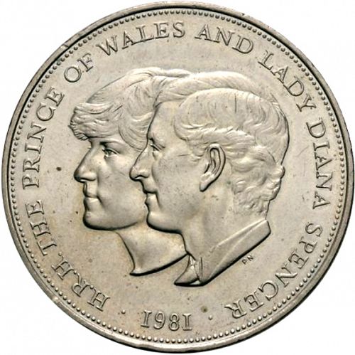 25p Obverse Image minted in UNITED KINGDOM in 1981 (1971-up  -  Elizabeth II - Decimal Coinage)  - The Coin Database