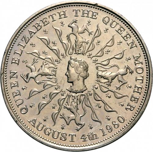 25p Reverse Image minted in UNITED KINGDOM in 1980 (1971-up  -  Elizabeth II - Decimal Coinage)  - The Coin Database