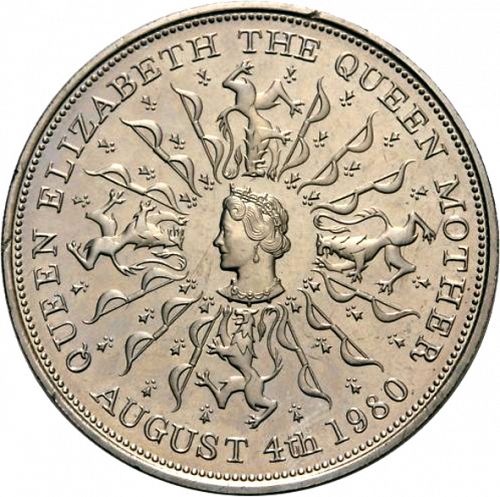 25p Reverse Image minted in UNITED KINGDOM in 1980 (1971-up  -  Elizabeth II - Decimal Coinage)  - The Coin Database