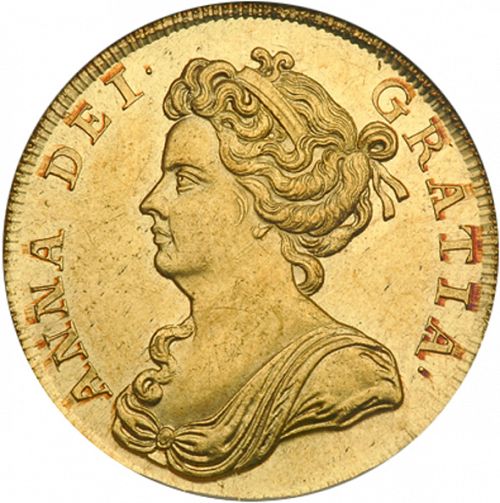 Two Guineas Obverse Image minted in UNITED KINGDOM in 1711 (1701-14 - Anne)  - The Coin Database