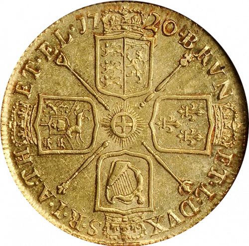 Two Guineas Reverse Image minted in UNITED KINGDOM in 1720 (1714-27 - George I)  - The Coin Database