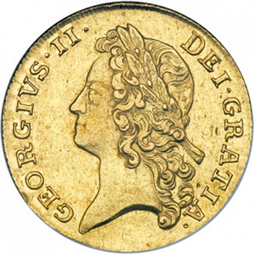 Two Guineas Obverse Image minted in UNITED KINGDOM in 1739 (1727-60 - George II)  - The Coin Database