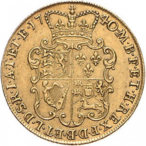 Two Guineas Reverse Image minted in UNITED KINGDOM in 1740 (1727-60 - George II)  - The Coin Database