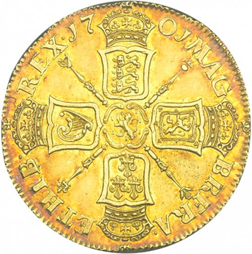 Two Guineas Reverse Image minted in UNITED KINGDOM in 1701 (1694-01 - William III)  - The Coin Database