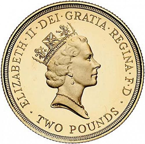 £2 Obverse Image minted in UNITED KINGDOM in 1986 (1971-up  -  Elizabeth II - Decimal Coinage)  - The Coin Database