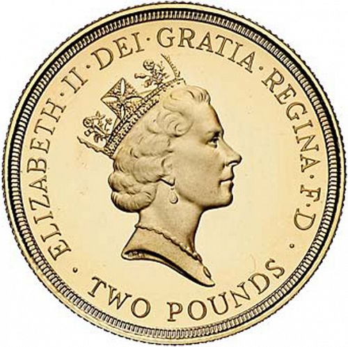 £2 Obverse Image minted in UNITED KINGDOM in 1986 (1971-up  -  Elizabeth II - Decimal Coinage)  - The Coin Database