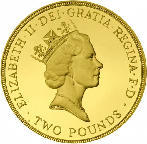 £2 Obverse Image minted in UNITED KINGDOM in 1989 (1971-up  -  Elizabeth II - Decimal Coinage)  - The Coin Database