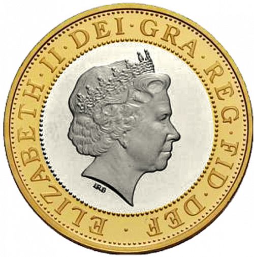 £2 Obverse Image minted in UNITED KINGDOM in 2005 (1971-up  -  Elizabeth II - Decimal Coinage)  - The Coin Database