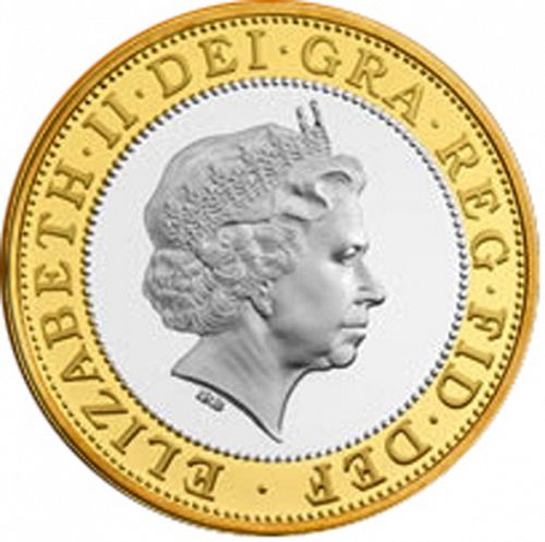 £2 Obverse Image minted in UNITED KINGDOM in 2006 (1971-up  -  Elizabeth II - Decimal Coinage)  - The Coin Database
