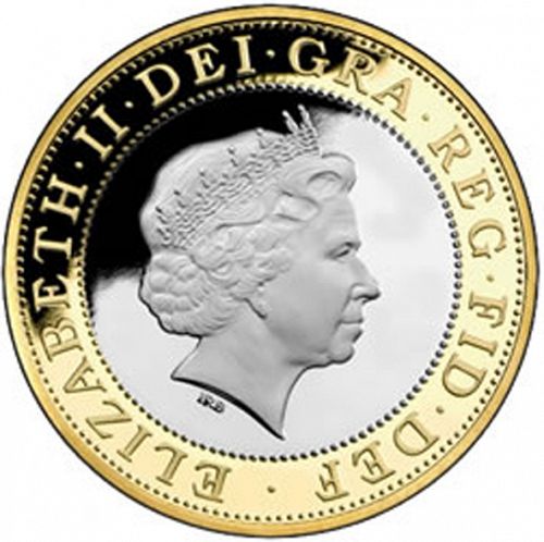 £2 Obverse Image minted in UNITED KINGDOM in 2008 (1971-up  -  Elizabeth II - Decimal Coinage)  - The Coin Database