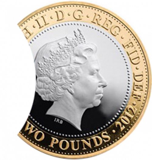 £2 Obverse Image minted in UNITED KINGDOM in 2012 (1971-up  -  Elizabeth II - Decimal Coinage)  - The Coin Database
