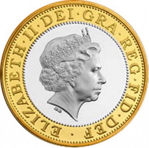 £2 Obverse Image minted in UNITED KINGDOM in 2013 (1971-up  -  Elizabeth II - Decimal Coinage)  - The Coin Database