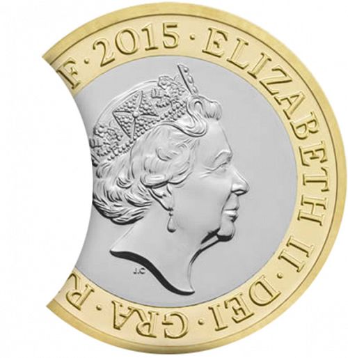 £2 Obverse Image minted in UNITED KINGDOM in 2015 (1971-up  -  Elizabeth II - Decimal Coinage)  - The Coin Database